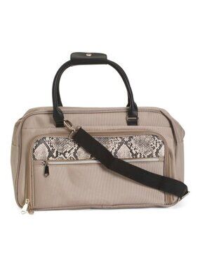 BCBG 16in Canvas Satchel Weekender